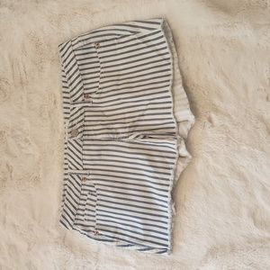 Aeropostale blue and white stripe women's short shorts